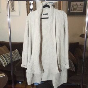THML chunky knit long cardigan sweater